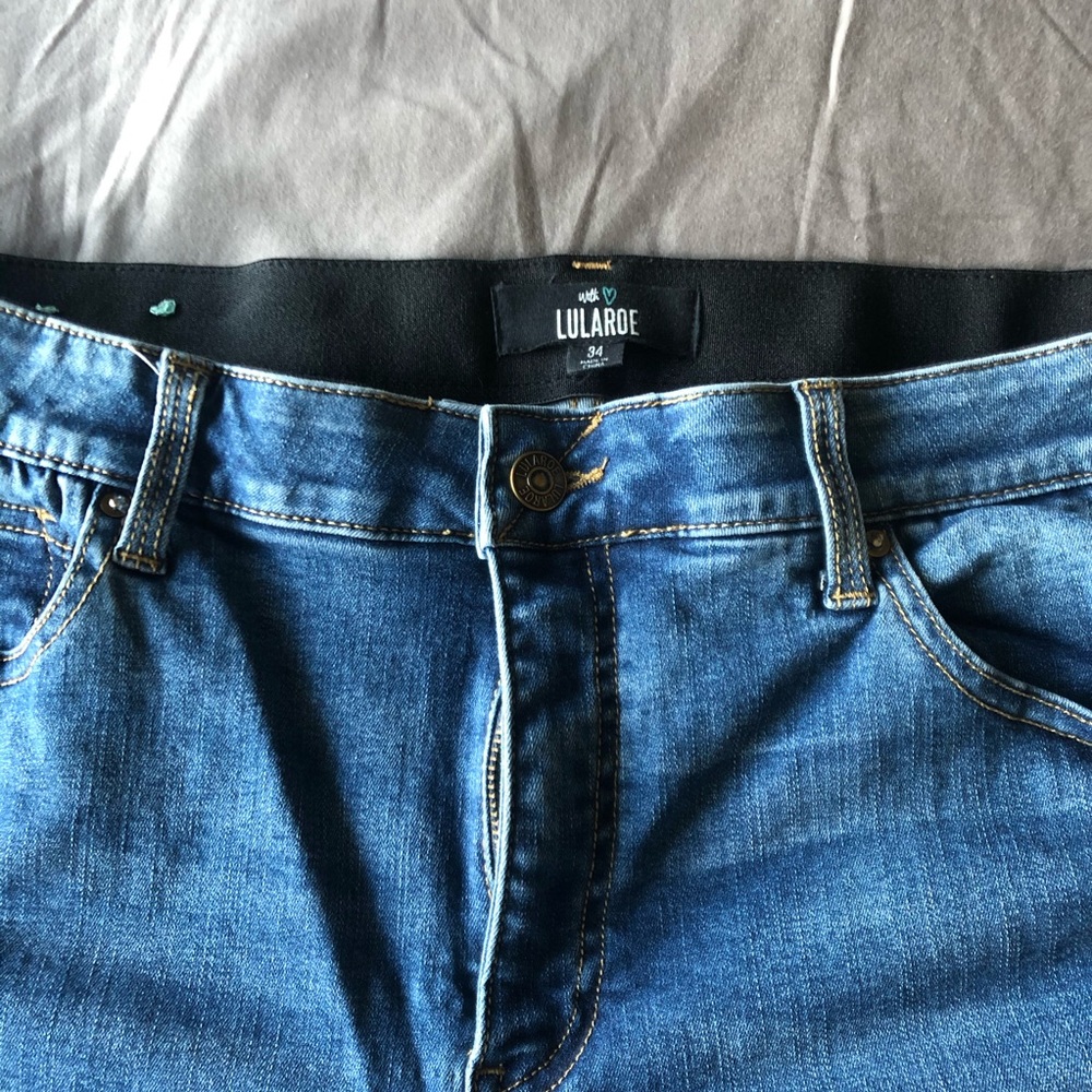 Lularoe stretchy jeans light blue